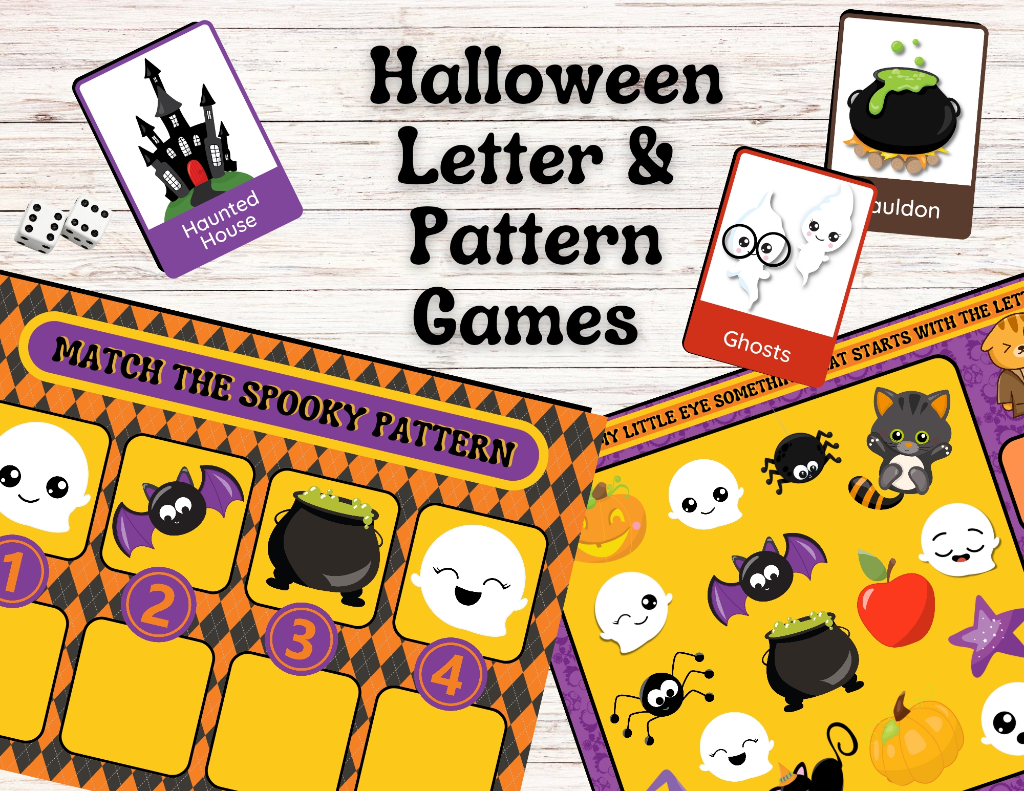 Halloween Letter Pattern Game, Printables, Crafts, Flashcards Preschool ...